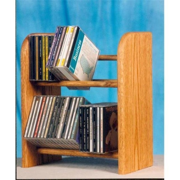 Wood Shed 204 Solid Oak 2 Row Dowel CD Rack, Wood Shed, Mfr#: 204
